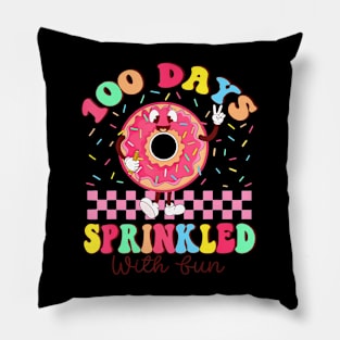 100 Days Sprinkled With Fun Donut 100Th Day School Teacher Pillow