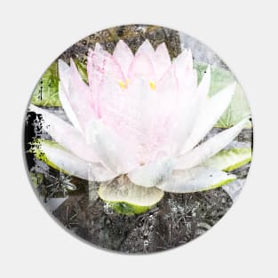 Japanese Collage Art Lotus Water Lily Collage Art 69 Pin