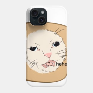 Hehe cat inside of toast dank meme cartoon illustration Phone Case