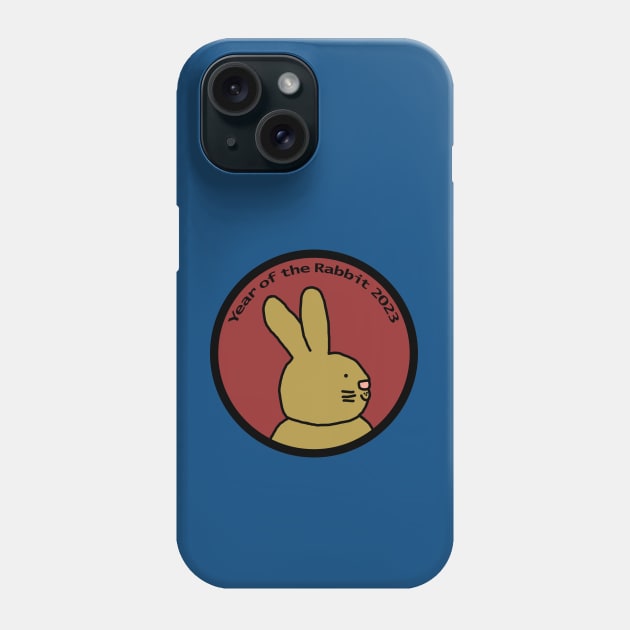 Year of the Rabbit 2023 Cute Phone Case by ellenhenryart