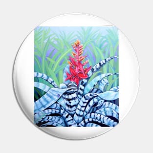 The Bromeliad Harlequin Pin