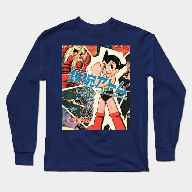 offsetvinylfilm Vintage, Authentic Astro Boy No. 7 Long Sleeve T-Shirt