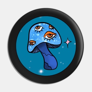 blue eyed mushie Pin