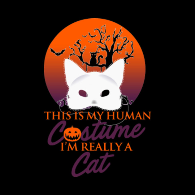 My Human Costume CATShirt Gift Halloween Funny - My Human Costume Ca - Phone Case