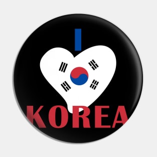 I Heart Korea Pin