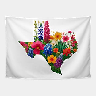 Texas Floral Elegance Tapestry