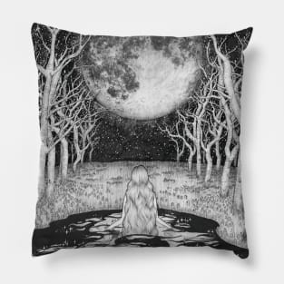 The Moonlight Bather Pillow