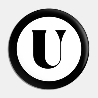 U (Letter Initial Monogram) Pin