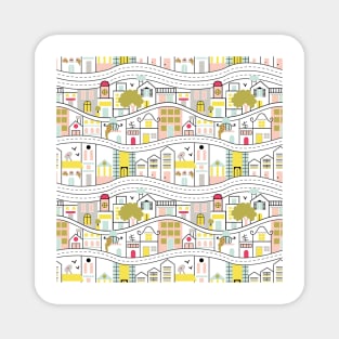 City Life Doodle Magnet