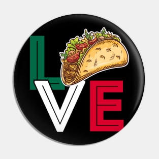 Cinco De Mayo Taco Love Mexican Food Pin