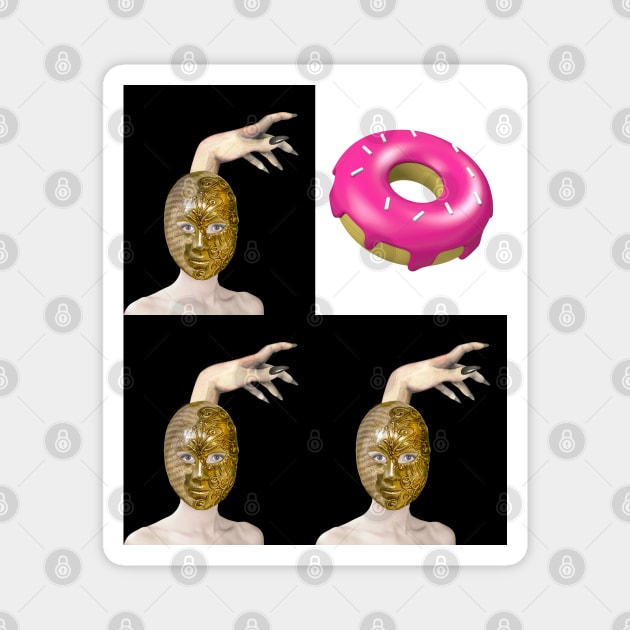 WITCHES LOVE DOUGHNUTS!! (2) - Halloween Witch Hand | Witch Mask | Halloween Costume | Funny Halloween Magnet by Cosmic Story Designer