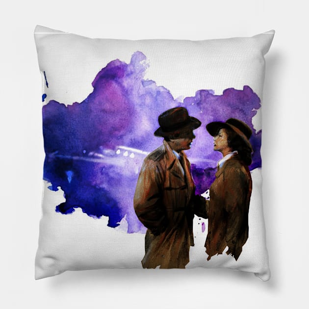 Artwork inspired in the end of the film Casablanca Pillow by miquelcazanya