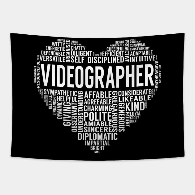 Videographer Heart Tapestry by LotusTee