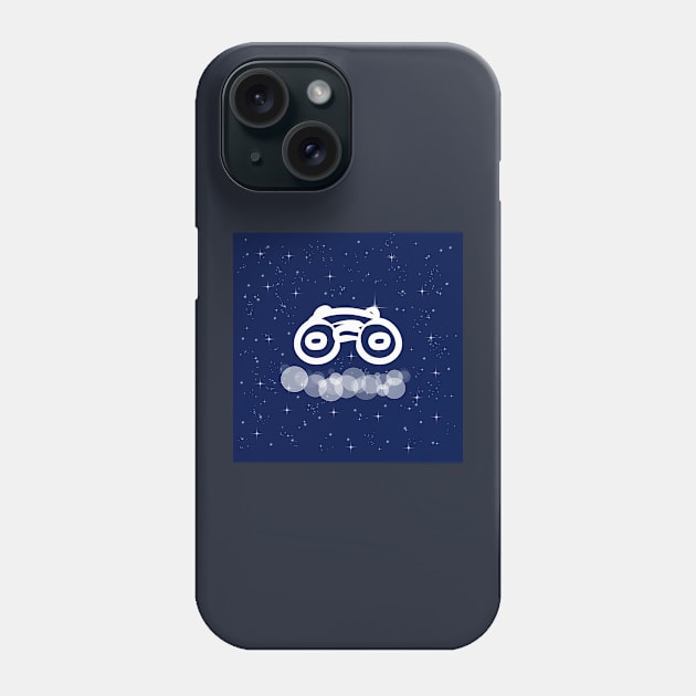 binoculars, optics, approximation, vision, technology, light, universe, cosmos, galaxy, shine, concept Phone Case by grafinya