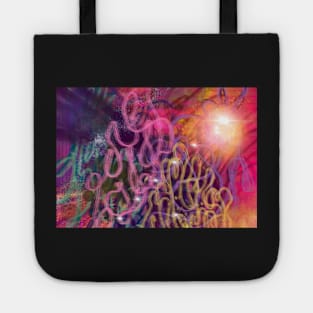Pink Sparkle Galaxy Tote