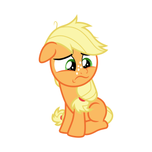 sad filly Applejack T-Shirt