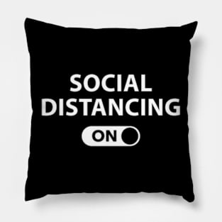 Social Distancing Expert , funny introvert Pillow