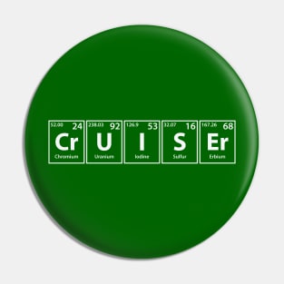 Cruiser (Cr-U-I-S-Er) Periodic Elements Spelling Pin