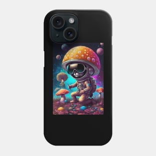 Techno Space Dj - Catsondrugs.com - lsd, acid, drugs, trippy, trip, psychedelic, hippie, drug, funny, science, rave, party, tumblr, weed, mushrooms Phone Case