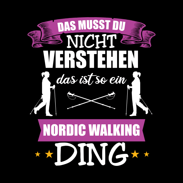 Nordic Walking Wandern Laufen by UNKREATIVDESIGNS