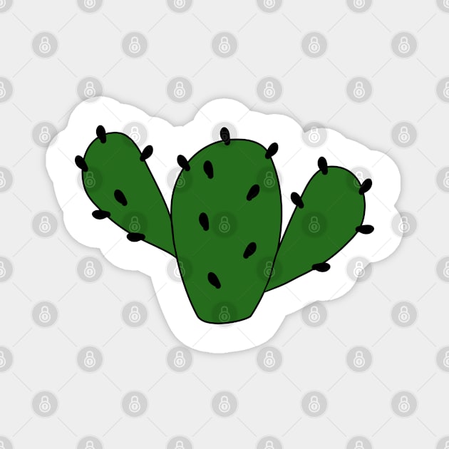 Thorny cactus. A hint of a complex person. Desert plant. Spike. Magnet by grafinya