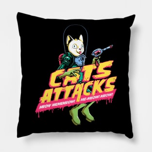 Cats Attacks Pillow