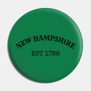 New Hampshire Est 1788 Pin