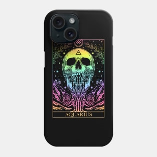 Zodiac sign tarot card Aquarius Phone Case