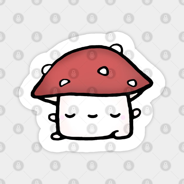 Cute Mushroom Magnet by staceyromanart