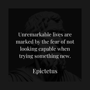 Epictetus's Wisdom: Conquer Fear, Embrace Growth T-Shirt