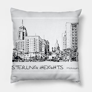 Sterling Heights Michigan Pillow