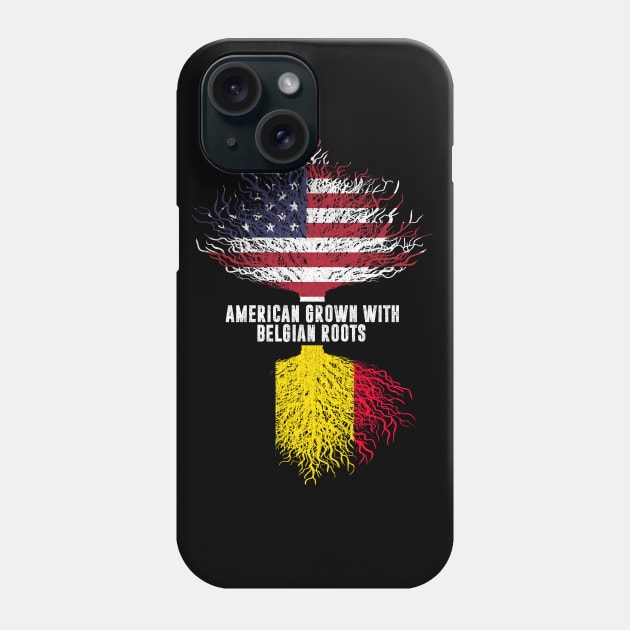 American Grown with Belgian Roots USA Flag Phone Case by silvercoin