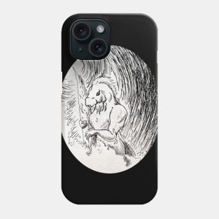 Dagon ink drawing - Lovecraftian inspired art and designs Phone Case