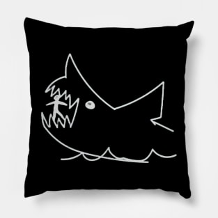 Chalkboard Jaws Pillow