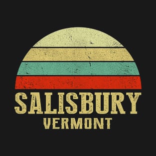 SALISBURY VERMONT Vintage Retro Sunset T-Shirt