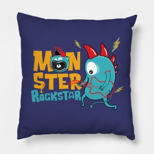 Monster Rockstar Pillow