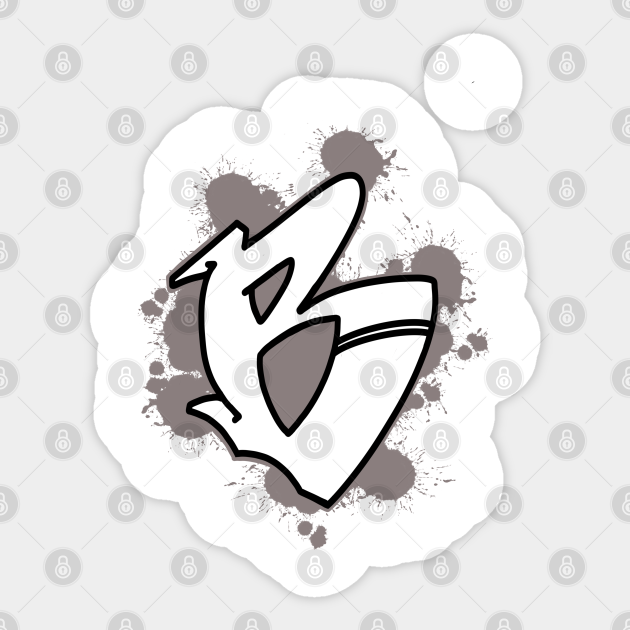 Graffiti B Graffiti Sticker Teepublic Seeking more png image graffiti. graffiti b
