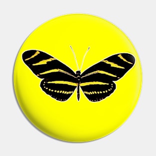 🦋 Zebra Longwing (Heliconius charithonia) Bold Butterfly Pin