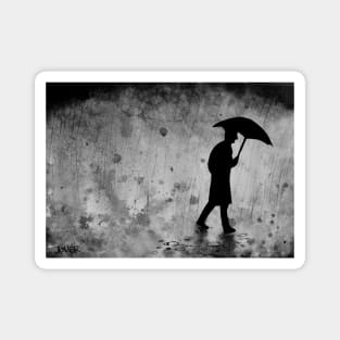 The zen of dark rainy days Magnet