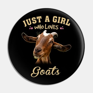 Goat Magic Fashionable Tee Celebrating the Playfulness of Farm Animals Pin