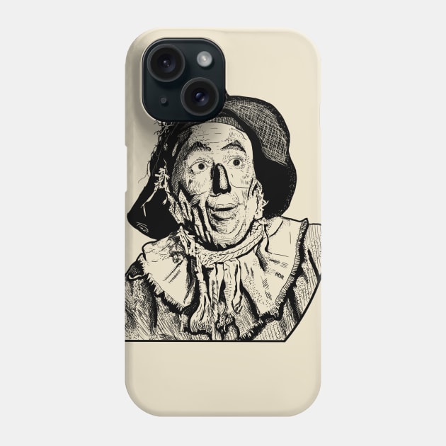 "Mindless" Inktober Scarecrow Phone Case by freezethecomedian