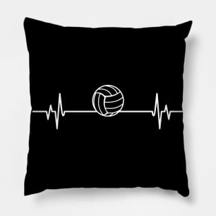 Volleyball heartbeat - Cool Funny Volleyball Lover Gift Pillow