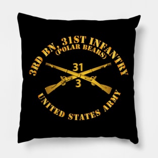 3rd Bn 31st Infantry Regt - Polar Bears - Infantry Br Pillow