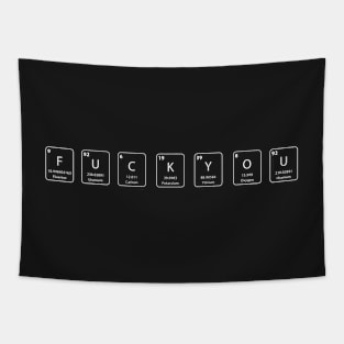 fuck you nerdy periodic table element Tapestry