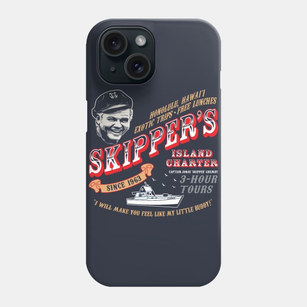 Skipper's Island Charter Gilligan's Island Phone Case by Alema Art