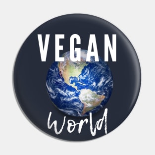 VEGAN World Pin