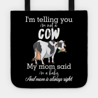 cow lady present idea for mamma Tote