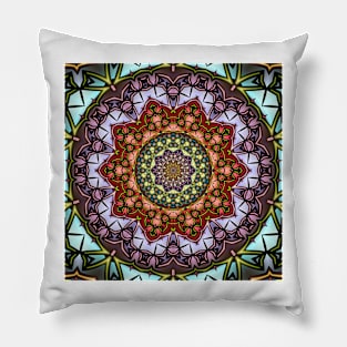 Colorful Kaleidoscope Pattern Pillow