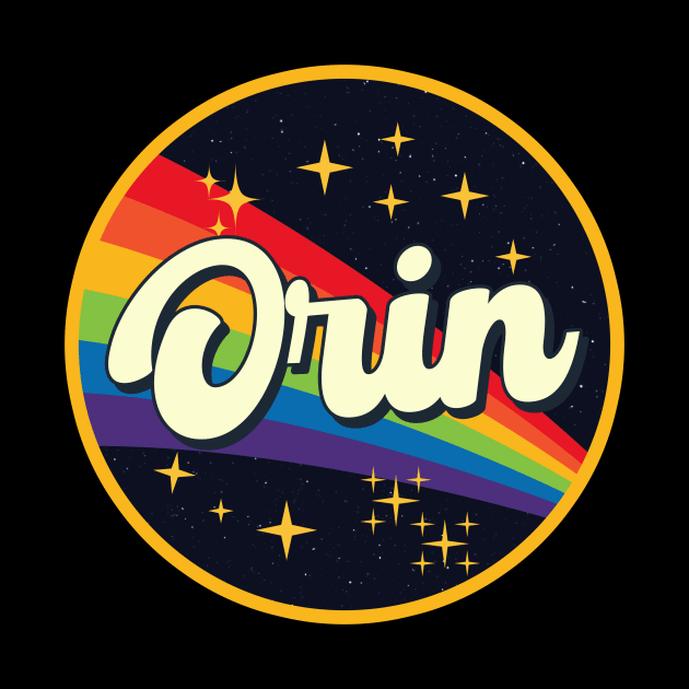 Orin // Rainbow In Space Vintage Style by LMW Art