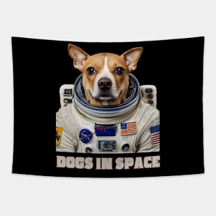 Dogs In Space Dog Lover Astronaut Animal Dog Lover Dog Owner Space Enthusiast Gift for Dog Dad Mum Tapestry